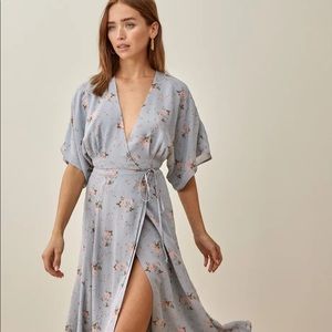Reformation Karen Dress light blue